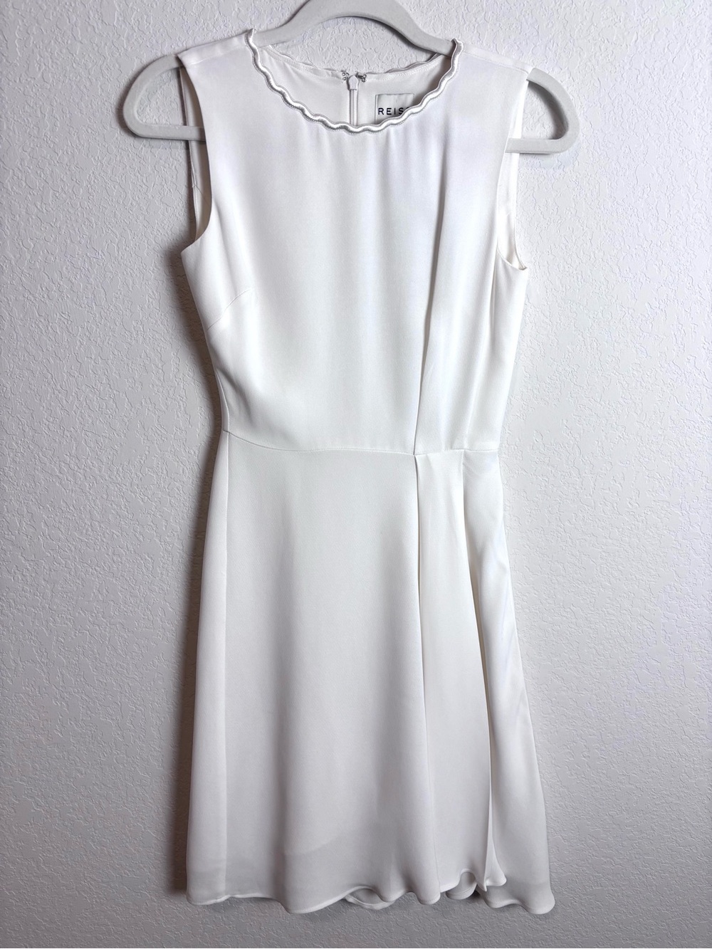 NWT Reiss Rodia Off White Novelty Neckline Women’s 0 Bridal Cocktail Event - Picture 2 of 16